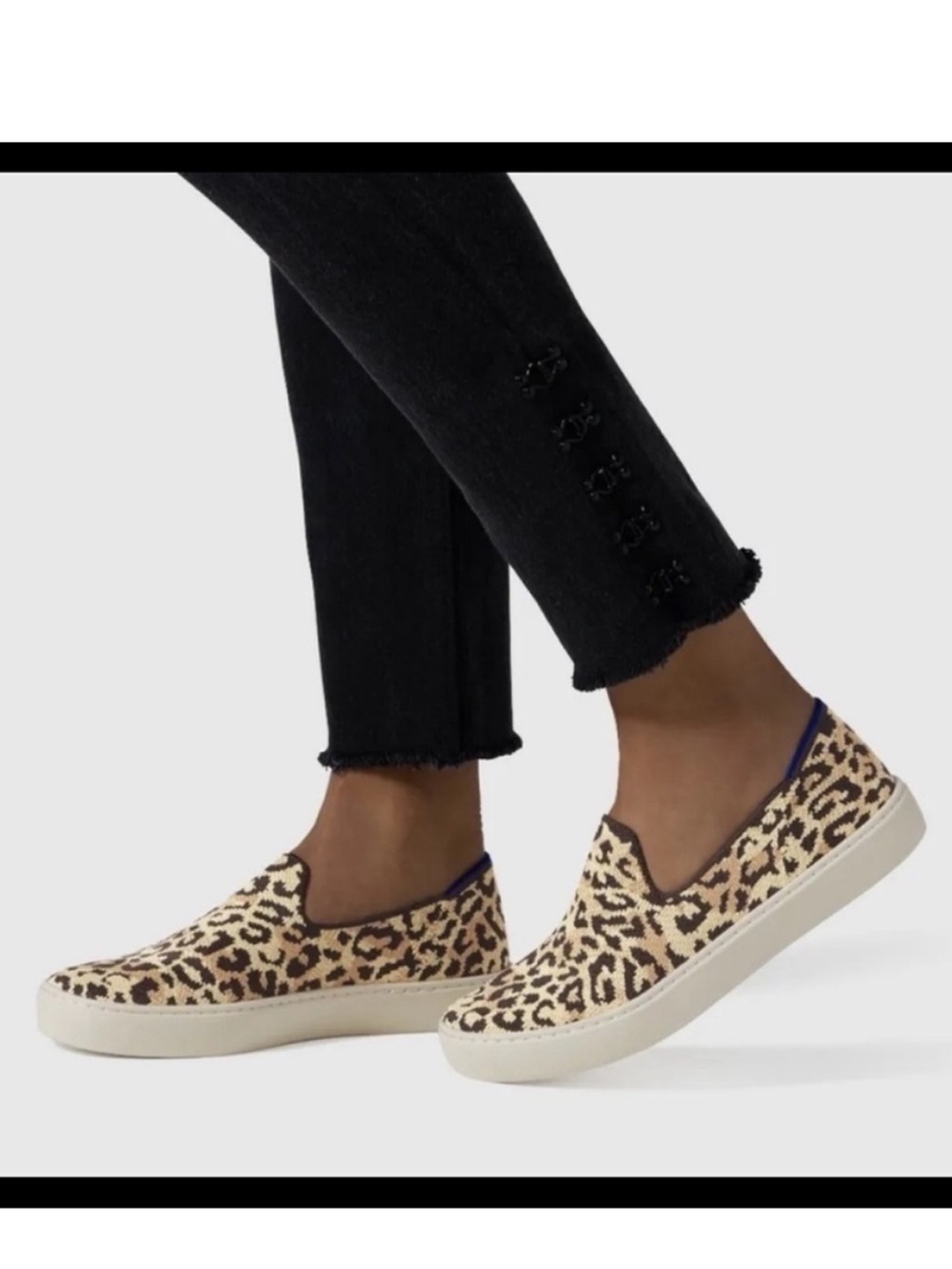 Rothy's The Original Slip On Sneaker In Cheetah Print 7.5
